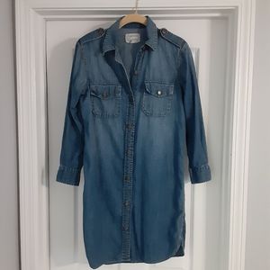 Current/Elliott 3/4 Sleeve Chambray Tunic/Dress